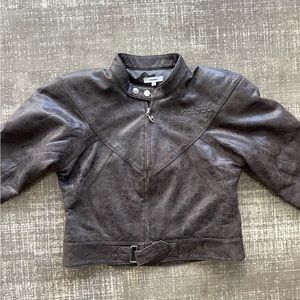 Miaou brown biker jacket